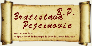 Bratislava Pejčinović vizit kartica
